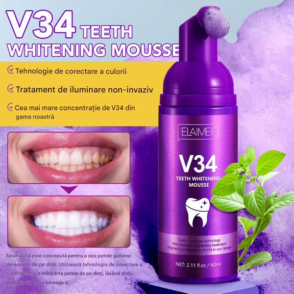 Spumă Violet Zâmbet Instant Strălucitor