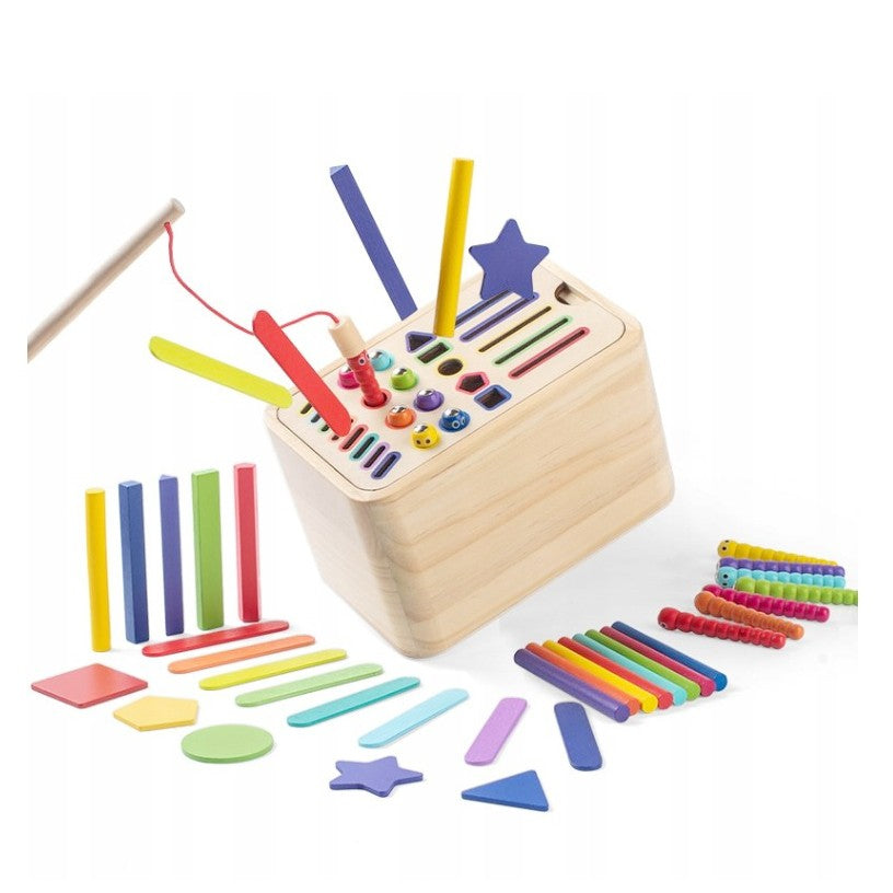 Cutie Educativă de Sortare Forme, Culori și Înșirare