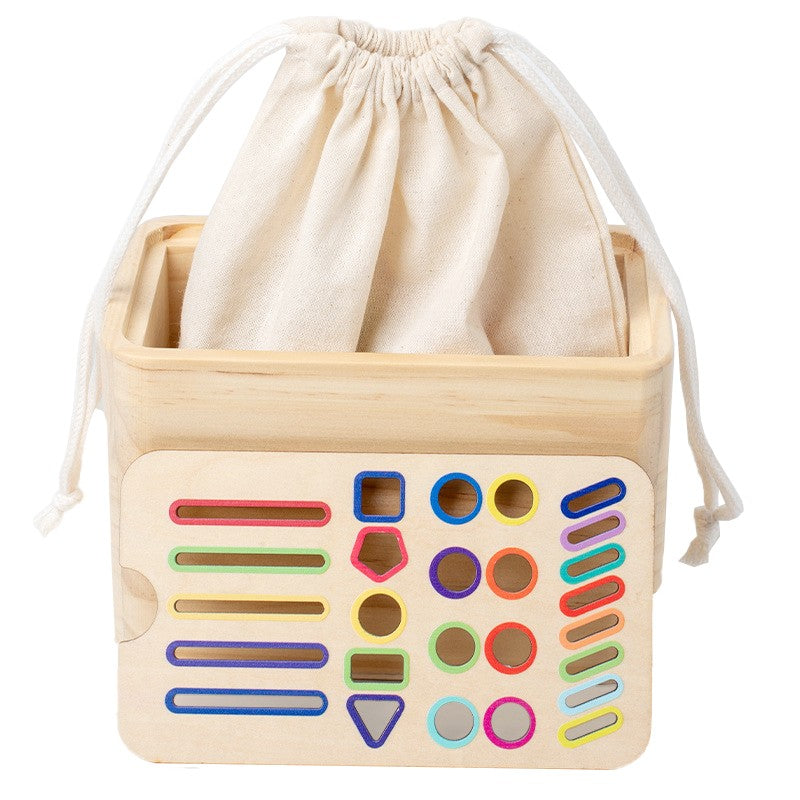 Cutie Educativă de Sortare Forme, Culori și Înșirare