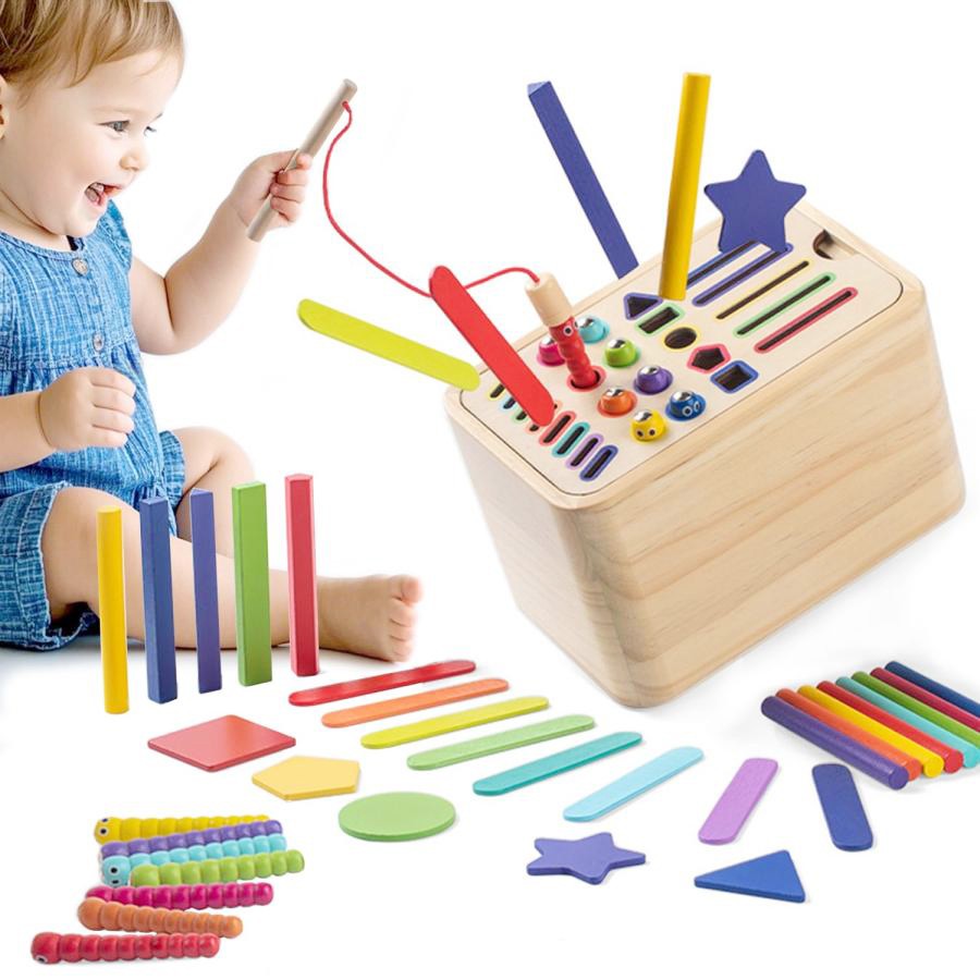 Cutie Educativă de Sortare Forme, Culori și Înșirare