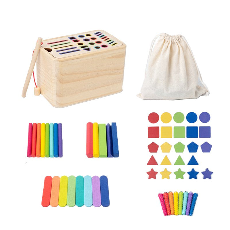 Cutie Educativă de Sortare Forme, Culori și Înșirare