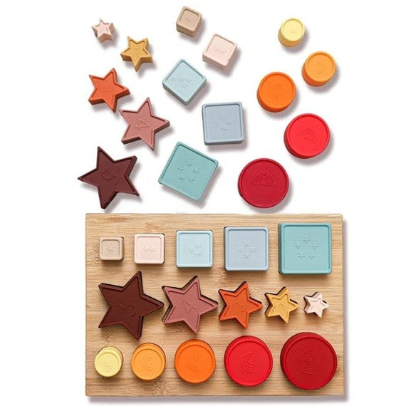 Turn Educativ cu Forme Geometrice Stivuibile
