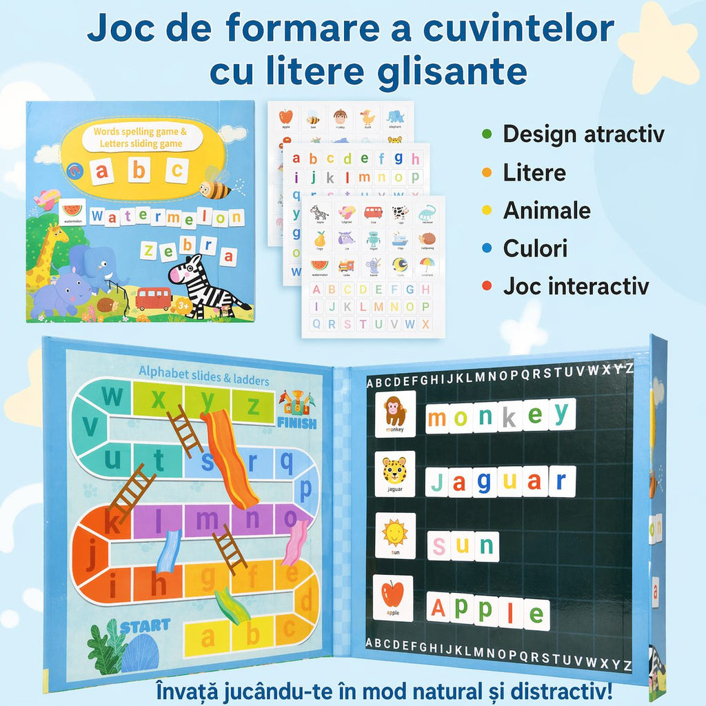 Tăblița Magnetică Educativă — Alfabet Englez