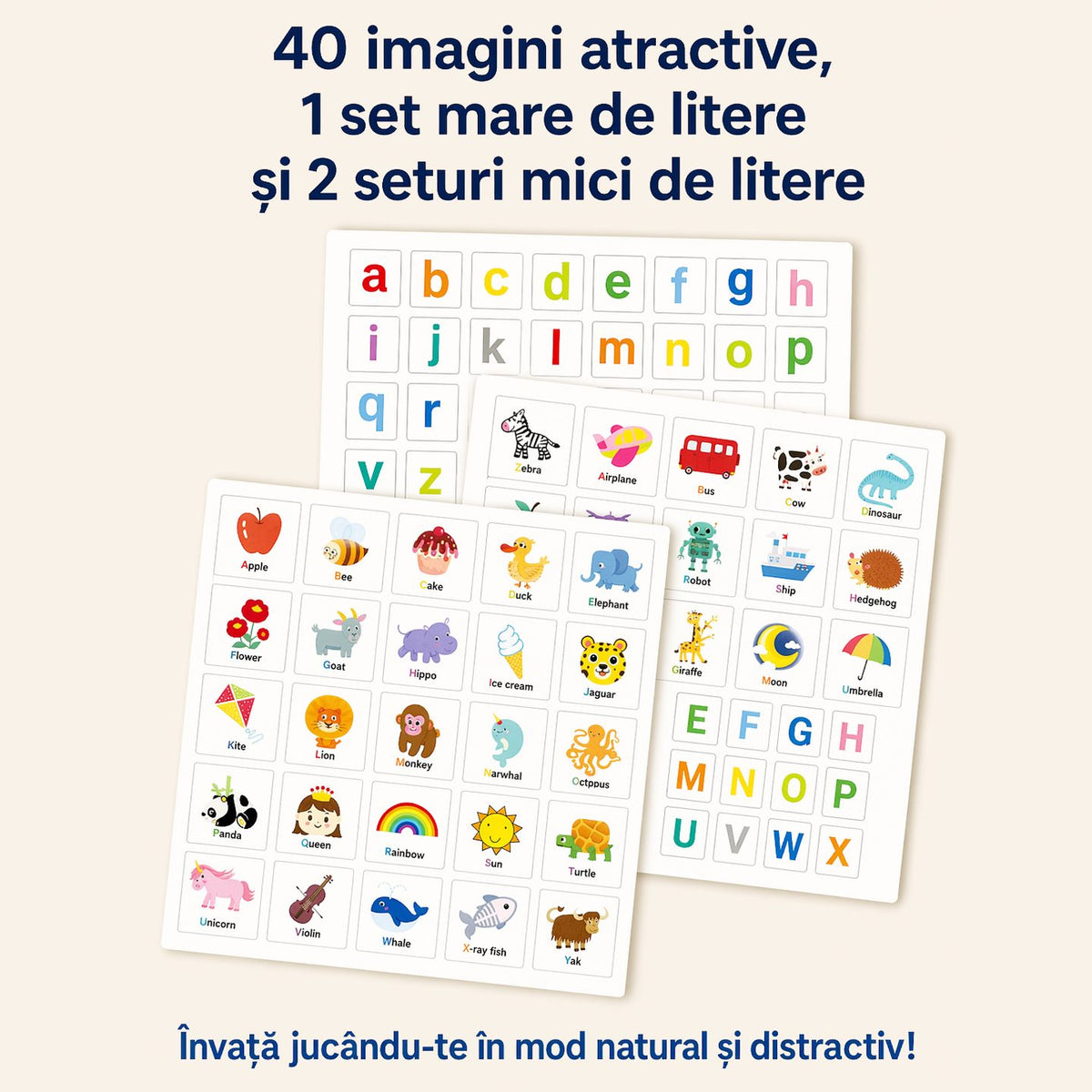 Tăblița Magnetică Educativă — Alfabet Englez