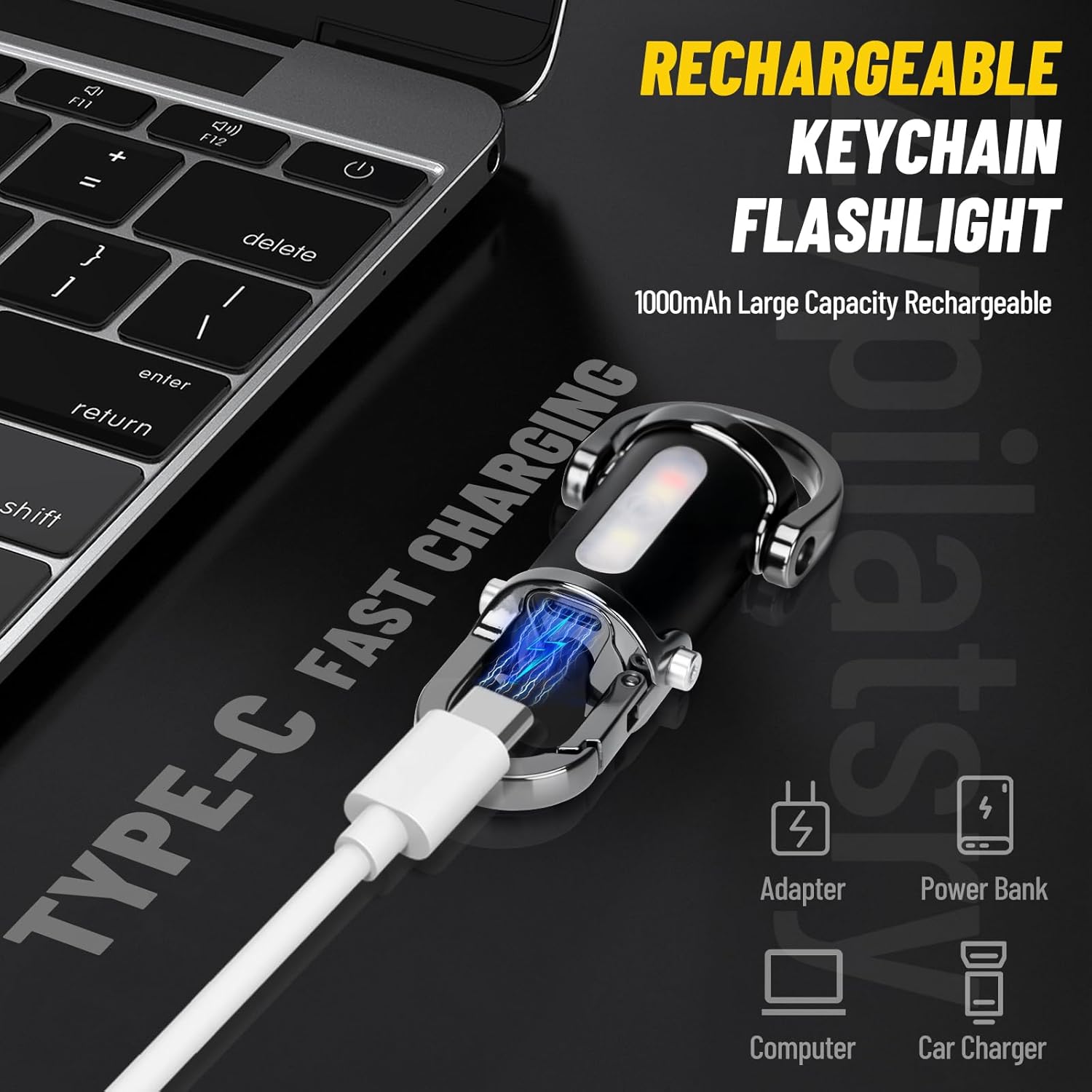 Lanternă Mini USB Portabilă