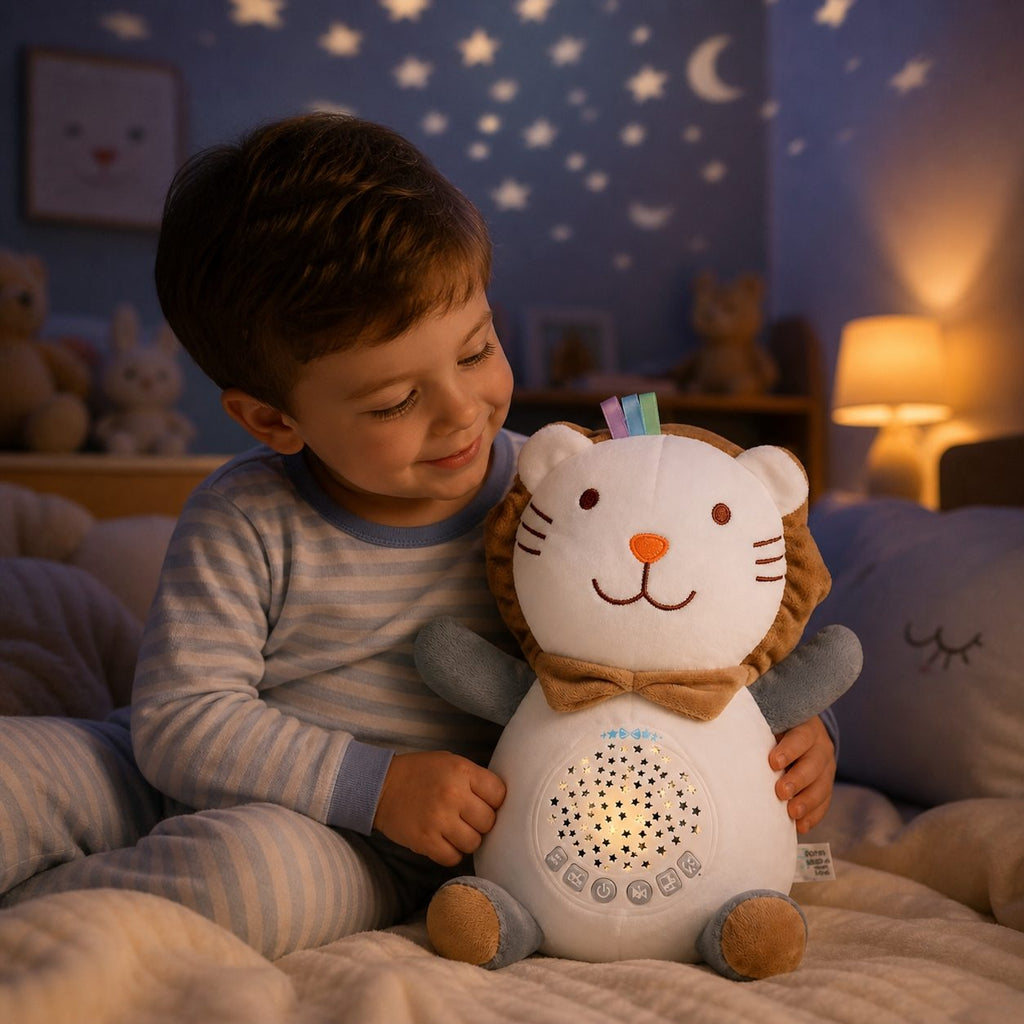 Leuț de Pluș Interactiv cu Proiecție Luminoasă și Muzică