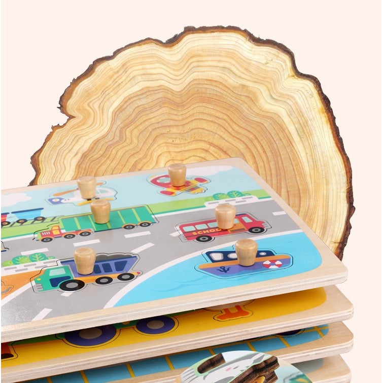 Puzzle Educativ 3D din Lemn — Sistemul Solar