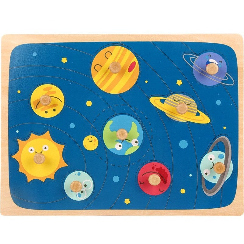 Puzzle Educativ 3D din Lemn — Sistemul Solar