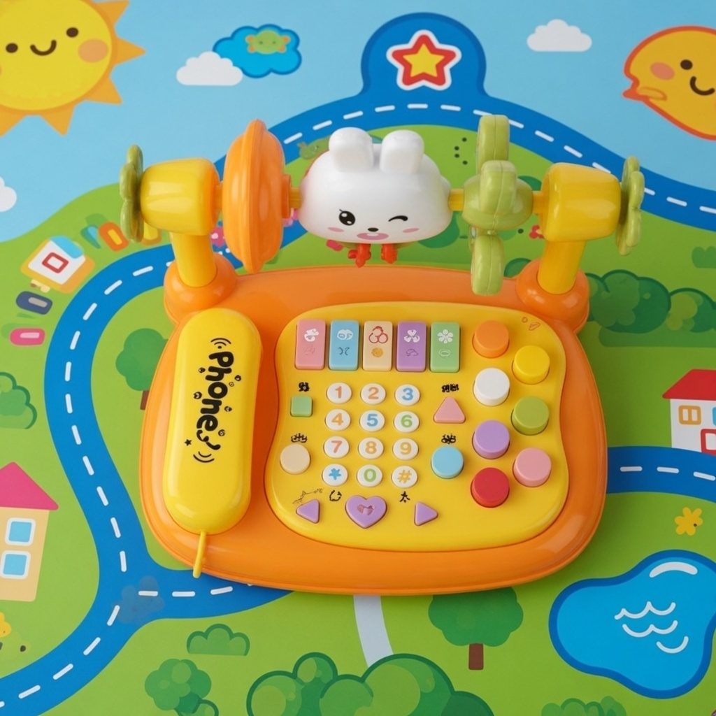 Telefon Interactiv Educativ cu Pian și Jocuri