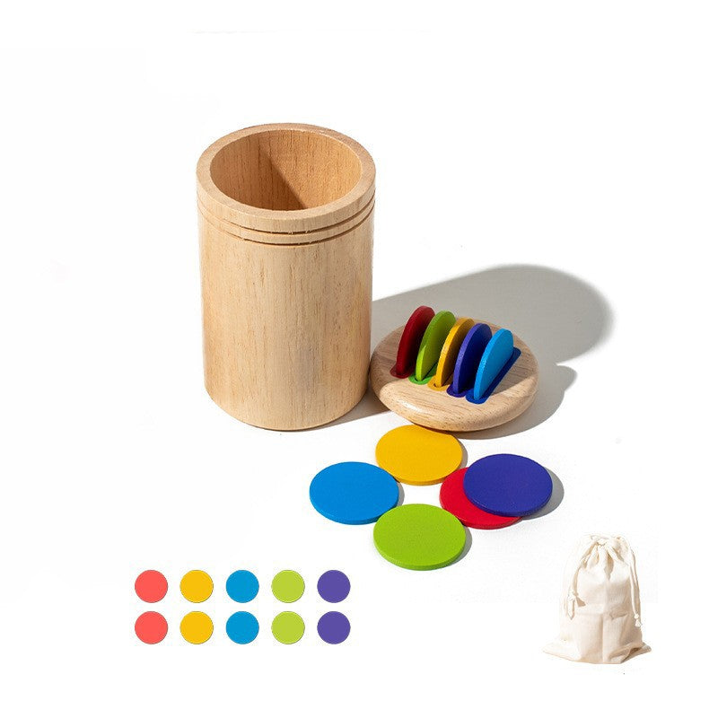 Sortator Educativ din Lemn cu Discuri Colorate
