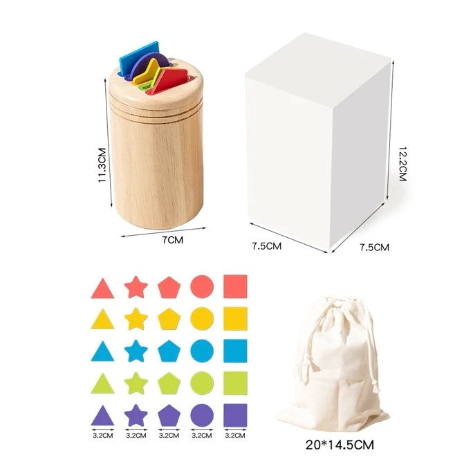 Sortator Educativ din Lemn cu Forme Geometrice