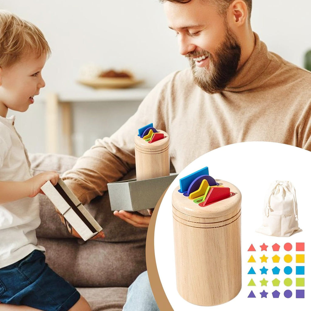 Sortator Educativ din Lemn cu Forme Geometrice